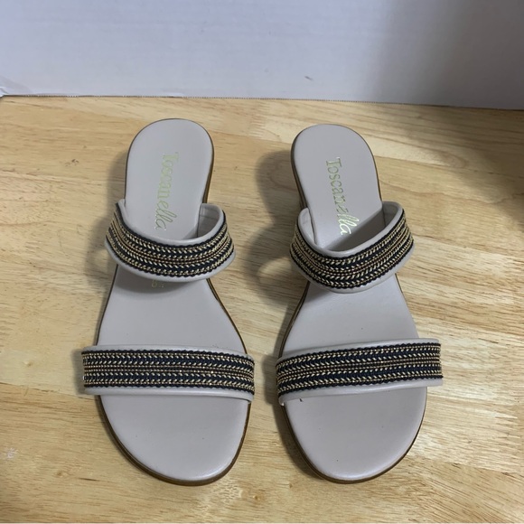 toscanella Shoes - Toscana Ella Sandal - Size 8.5 Made In‎ Italy